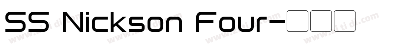SS Nickson Four字体转换